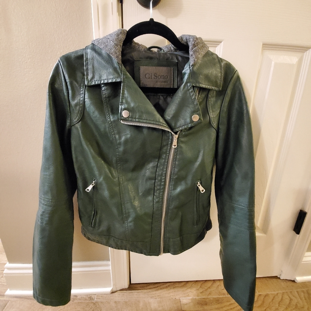 Cool Hunter Green Cavalini Moto Jacket